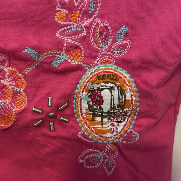 Kenzo Girls Pink Top - Picture 2 of 4